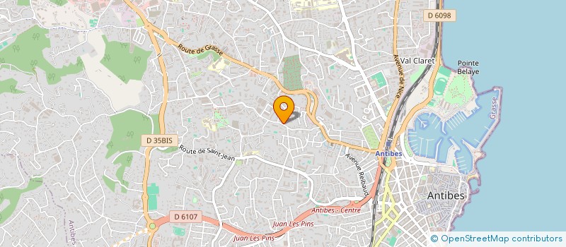 localisation de l'entreprise MONSIEUR MATHIEU FLEURY à ANTIBES