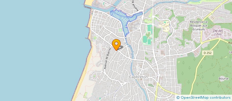 localisation de l'entreprise MONSIEUR MATHIEU FLOUS  CAPBRETON