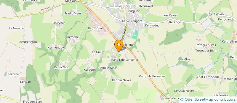 localisation de l'entreprise MONSIEUR MATHIEU FOREST  TREOUERGAT