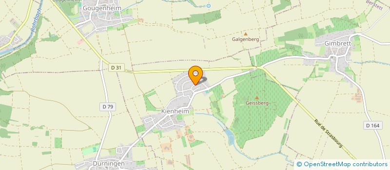 localisation de l'entreprise MONSIEUR MATHIEU FOUCHER  KIENHEIM