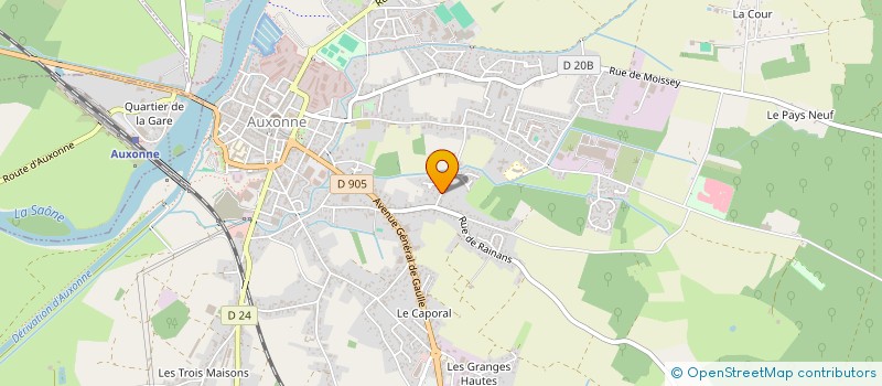 localisation de l'entreprise MONSIEUR MATHIEU FOUQUET  AUXONNE