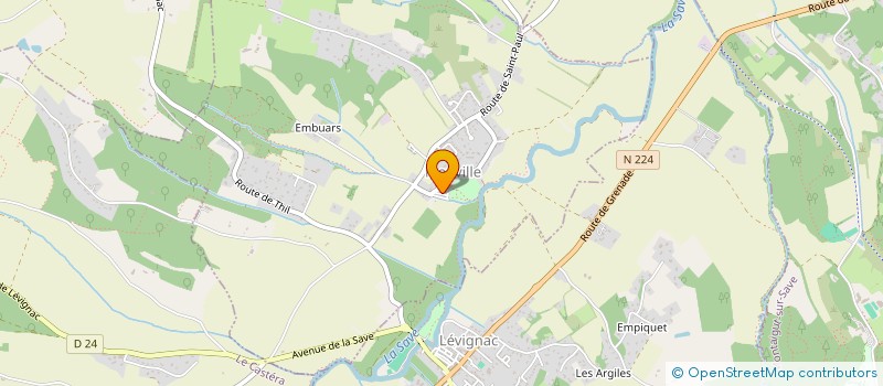 localisation de l'entreprise MONSIEUR MATHIEU FOURCADE  MENVILLE