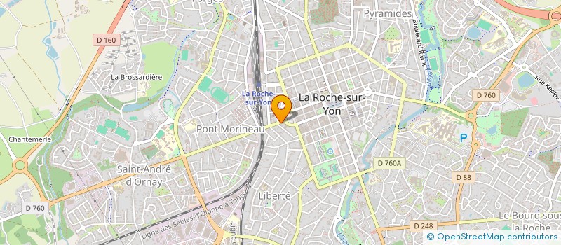localisation de l'entreprise MONSIEUR MATHIEU FOURMOND à LA ROCHE-SUR-YON