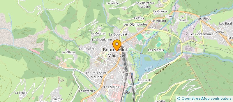 localisation de l'entreprise MONSIEUR MATHIEU FOURNET  BOURG-SAINT-MAURICE