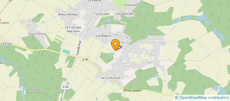 localisation de l'entreprise MONSIEUR MATHIEU FOURNIER  CHARBUY