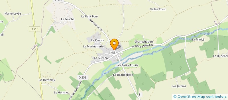 localisation de l'entreprise MONSIEUR MATHIEU FOUTREL à IRAI
