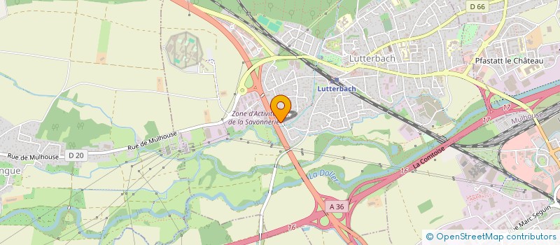 localisation de l'entreprise MONSIEUR MATHIEU FRANCAVILLA  LUTTERBACH