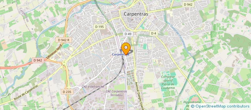 localisation de l'entreprise MONSIEUR MATHIEU FRANCES  CARPENTRAS