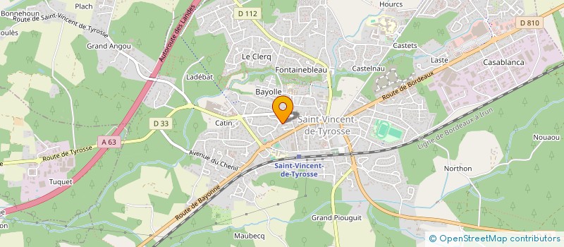 localisation de l'entreprise MONSIEUR MATHIEU-FRANCOIS BARRE à SAINT-VINCENT-DE-TYROSSE