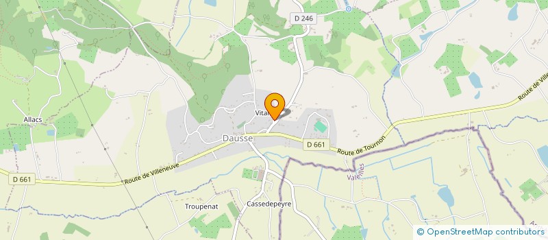 localisation de l'entreprise MONSIEUR MATHIEU FREJEBISE  MONTAYRAL