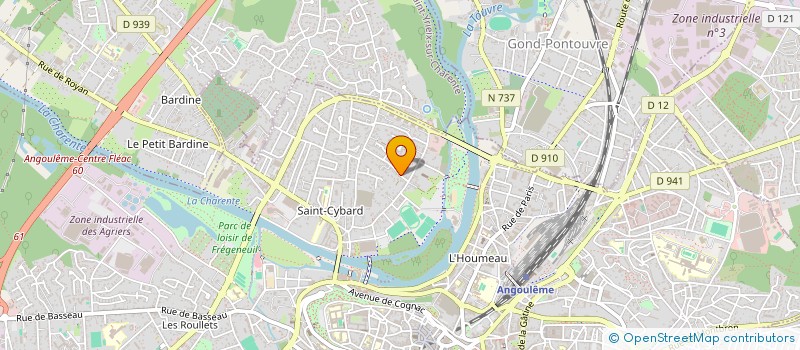 localisation de l'entreprise MONSIEUR MATHIEU FRENARD à ANGOULEME