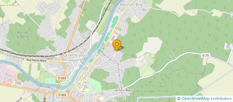 localisation de l'entreprise MONSIEUR MATHIEU FRET à LA FERTE-SOUS-JOUARRE