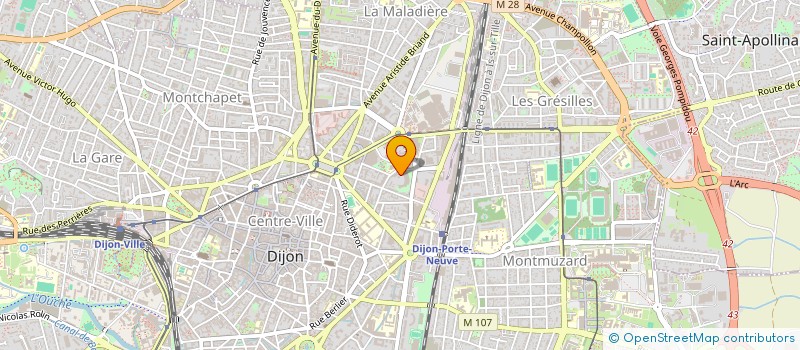 localisation de l'entreprise MONSIEUR MATHIEU FREYSZ à DIJON