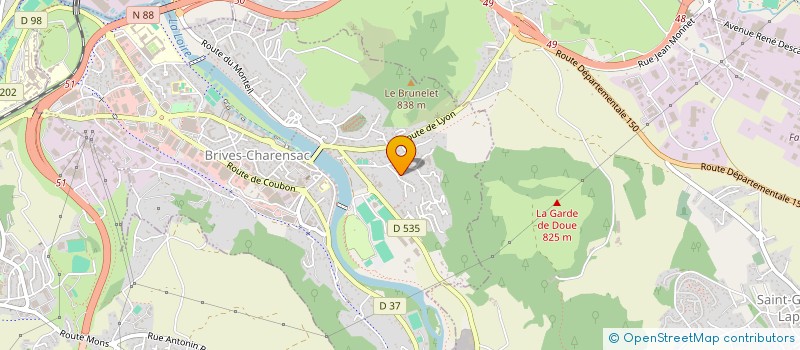 localisation de l'entreprise MONSIEUR MATHIEU FRICOU  BRIVES-CHARENSAC