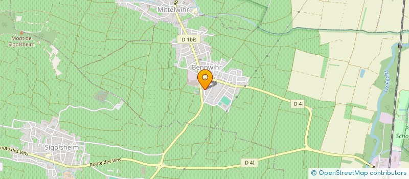 localisation de l'entreprise MONSIEUR MATHIEU FUCHS  BENNWIHR