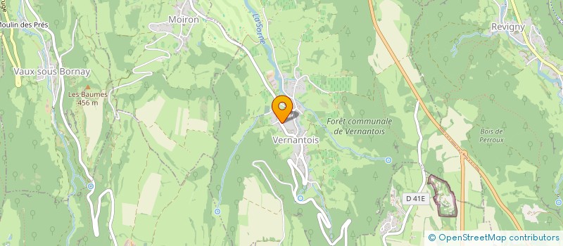 localisation de l'entreprise MONSIEUR MATHIEU GABET  VERNANTOIS