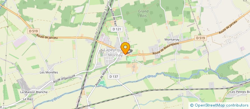 localisation de l'entreprise MONSIEUR MATHIEU GABRIEL  LAPEYROUSE-MORNAY