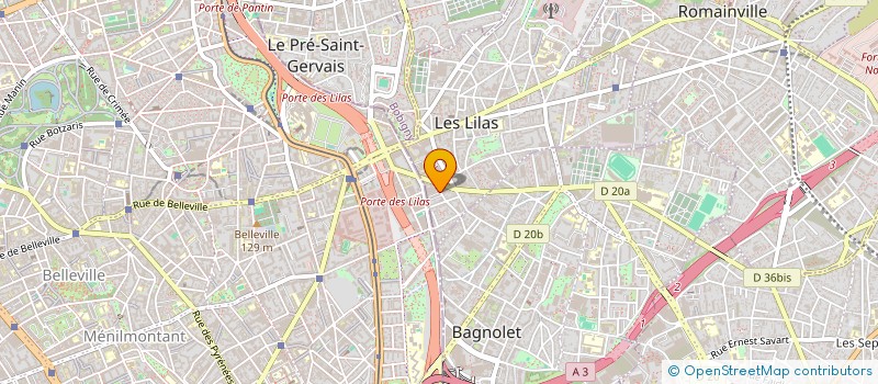 localisation de l'entreprise MONSIEUR MATHIEU GAILLARD  LES LILAS