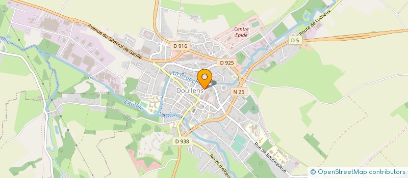 localisation de l'entreprise MONSIEUR MATHIEU GAILLARD  DOULLENS