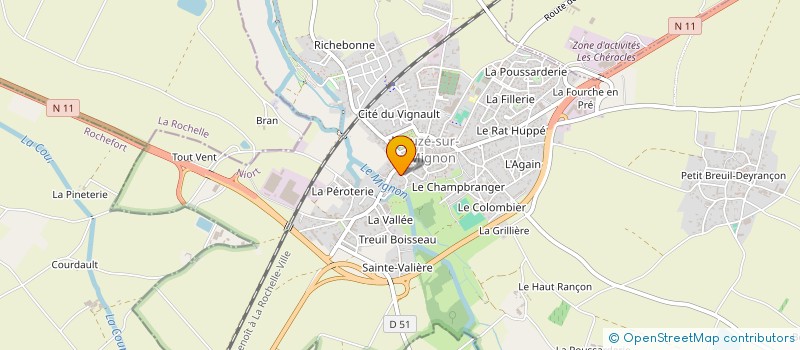 localisation de l'entreprise MONSIEUR MATHIEU GAILLARDON à MAUZE-SUR-LE-MIGNON