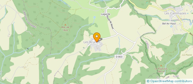 localisation de l'entreprise MONSIEUR MATHIEU GAILLOT  LES BRUNELS