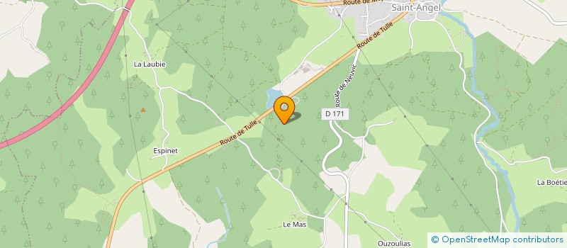 localisation de l'entreprise MONSIEUR MATHIEU GALEYRAND  SAINT-ANGEL