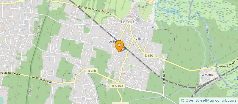 localisation de l'entreprise MONSIEUR MATHIEU GALIANA  LE TEICH