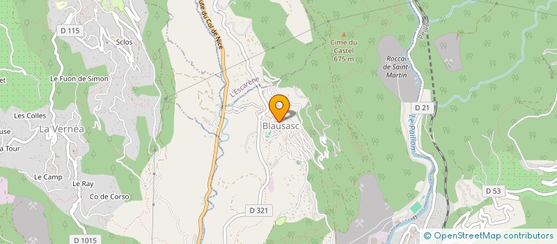 localisation de l'entreprise MONSIEUR MATHIEU GALLEAN  BLAUSASC