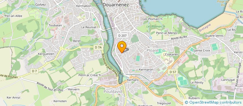 localisation de l'entreprise MONSIEUR MATHIEU GARAVET à DOUARNENEZ