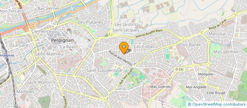 localisation de l'entreprise MONSIEUR MATHIEU GARCIA  PERPIGNAN