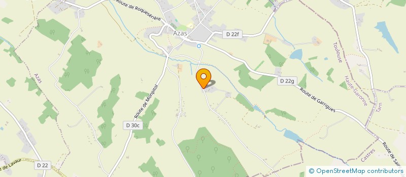 localisation de l'entreprise MONSIEUR MATHIEU GARGAM  AZAS