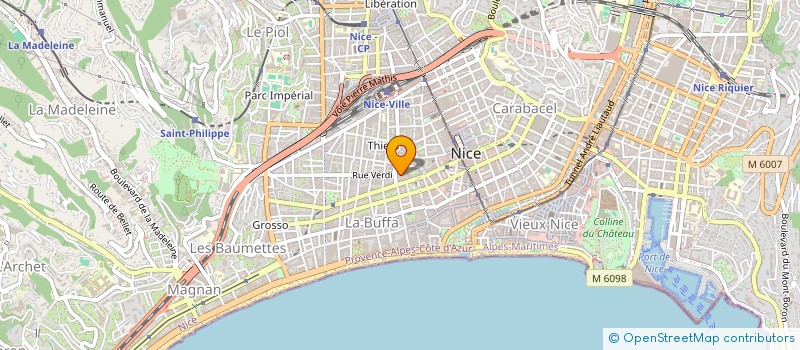 localisation de l'entreprise MONSIEUR MATHIEU GARNON à NICE