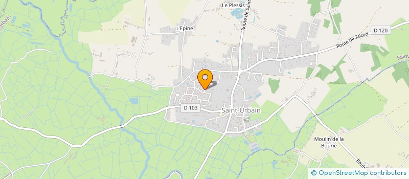 localisation de l'entreprise MONSIEUR MATHIEU GARZOTTO  SAINT-URBAIN