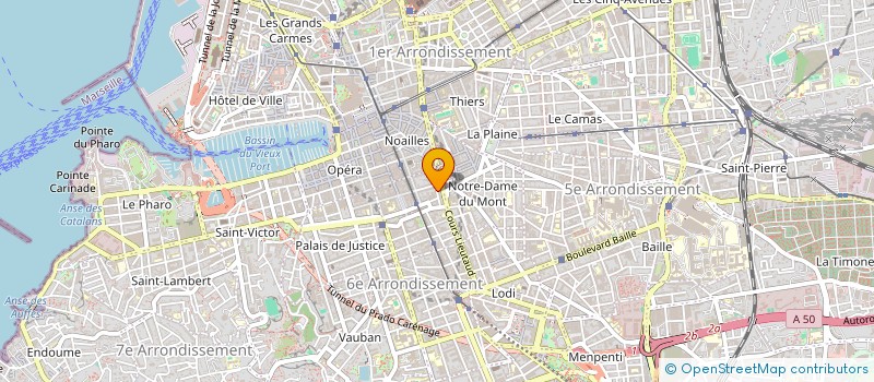 localisation de l'entreprise MONSIEUR MATHIEU GAU  MARSEILLE