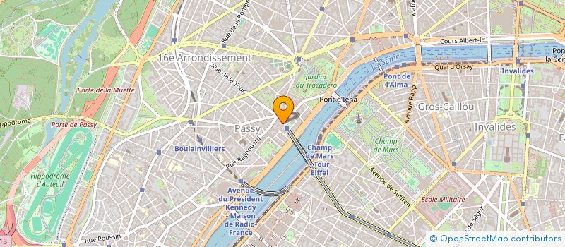 localisation de l'entreprise MONSIEUR MATHIEU GAUDEMES  PARIS 16