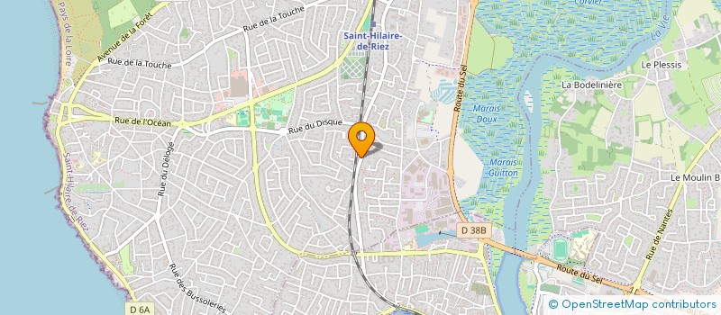 localisation de l'entreprise MONSIEUR MATHIEU GAUJARD à SAINT-HILAIRE-DE-RIEZ