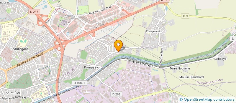 localisation de l'entreprise MONSIEUR MATHIEU GAUVIN  PERIGNY