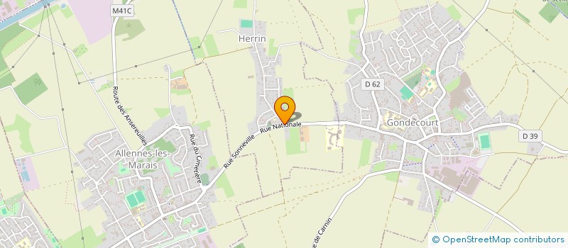 localisation de l'entreprise MONSIEUR MATHIEU GAVAZZI  HERRIN