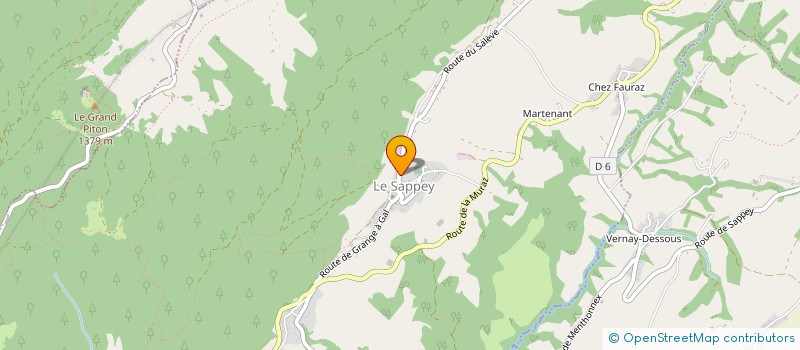 localisation de l'entreprise MONSIEUR MATHIEU GAVE  LE SAPPEY