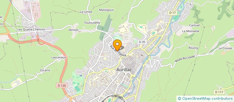 localisation de l'entreprise MONSIEUR MATHIEU GEFFARD à AURILLAC