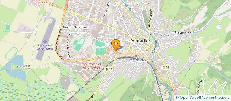 localisation de l'entreprise MONSIEUR MATHIEU GEILLON  PONTARLIER