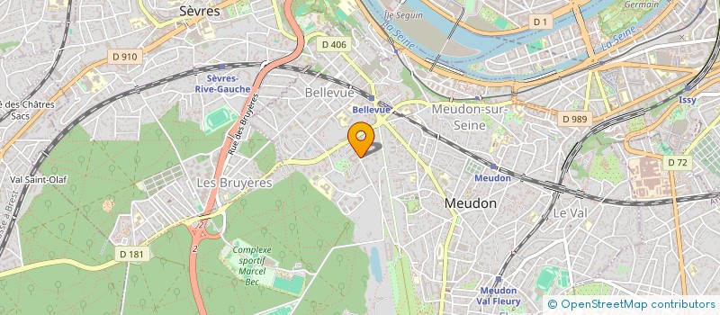 localisation de l'entreprise MONSIEUR MATHIEU GENIN  MEUDON