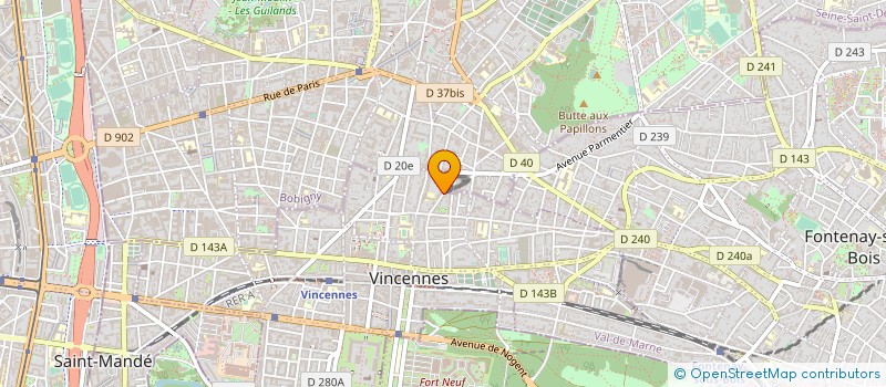 localisation de l'entreprise MONSIEUR MATHIEU GENON  VINCENNES