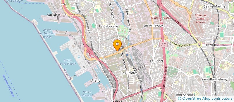 localisation de l'entreprise MONSIEUR MATHIEU GERBAL à MARSEILLE