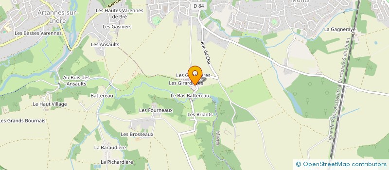 localisation de l'entreprise MONSIEUR MATHIEU GESLIN  MONTS