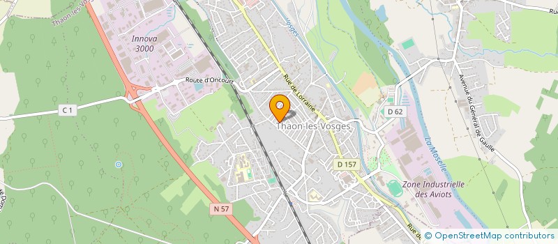 localisation de l'entreprise MONSIEUR MATHIEU GIGAN  THAON-LES-VOSGES