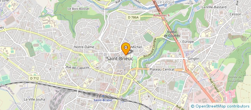localisation de l'entreprise MONSIEUR MATHIEU GILET à SAINT-BRIEUC