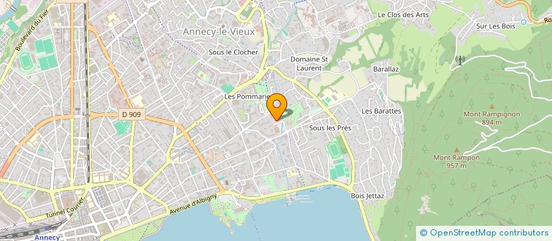 localisation de l'entreprise MONSIEUR MATHIEU GINET à ANNECY