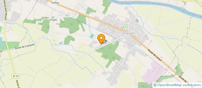 localisation de l'entreprise MONSIEUR MATHIEU GIORGIUTTI  ORGUEIL