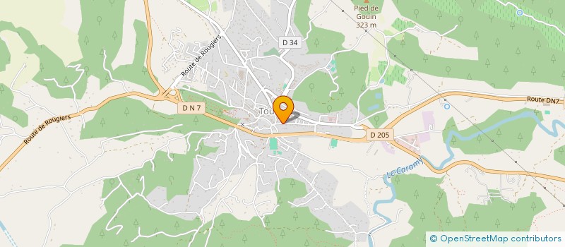 localisation de l'entreprise MONSIEUR MATHIEU GIOVANNAI  TOURVES